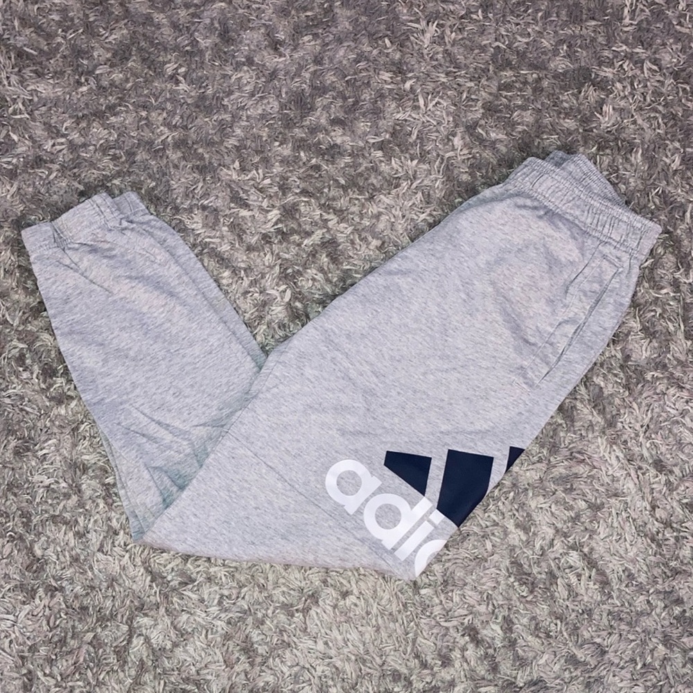Adidas men’s flexible lightweight Gray Joggers